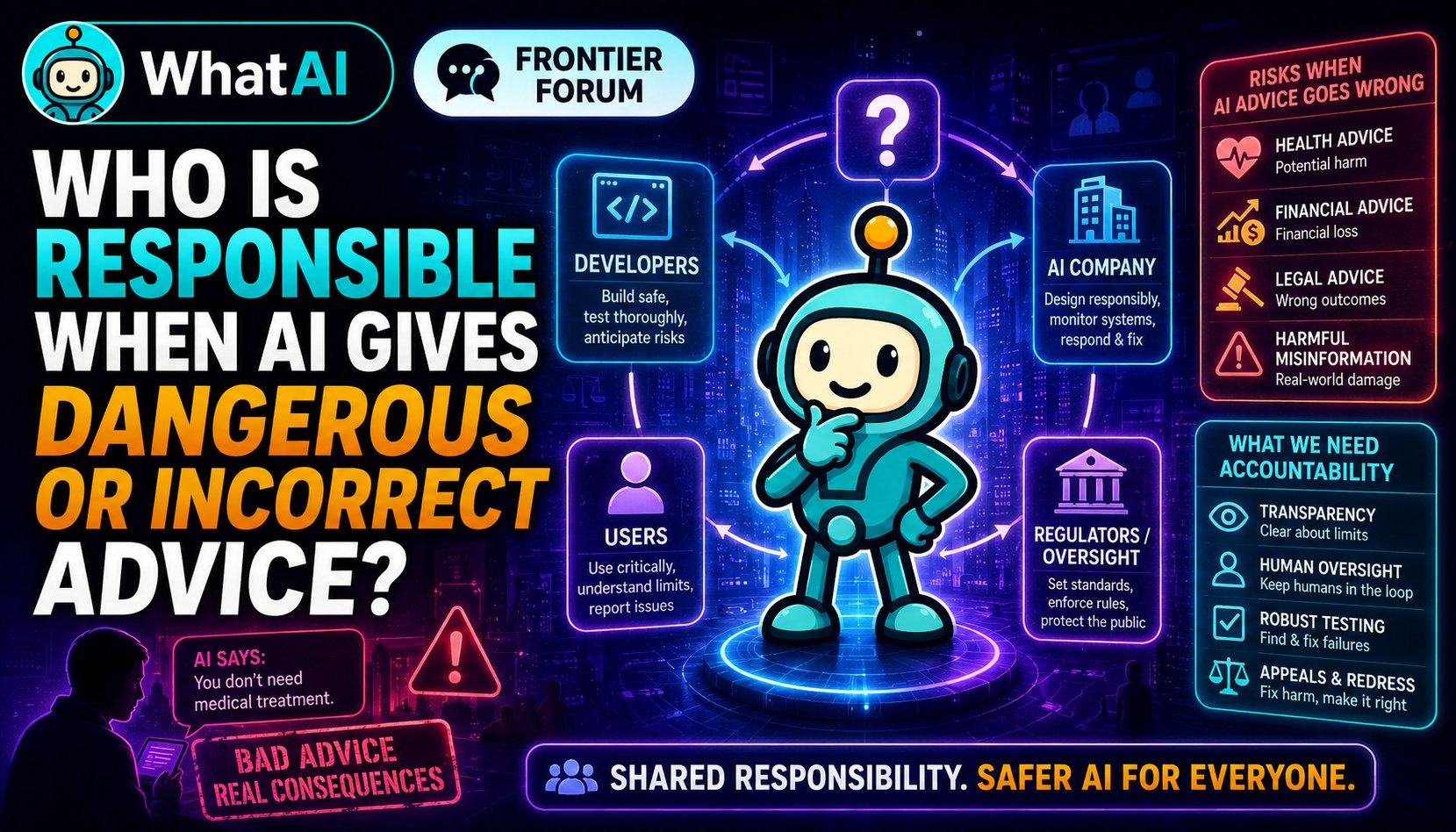 Who Is Responsible When AI Gives Dangerous or Incorrect Advice?