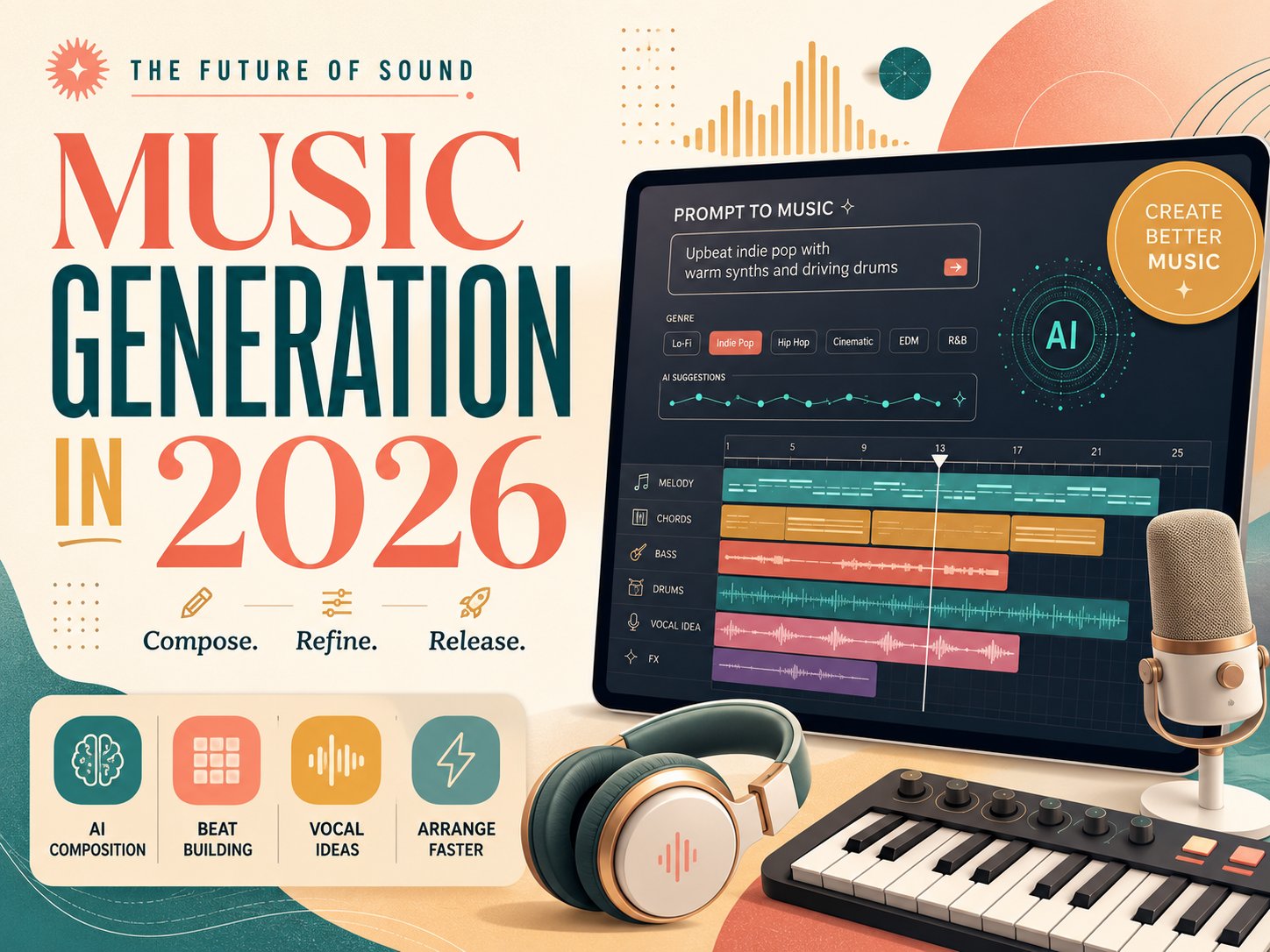 The Best AI for Music Generation in 2026