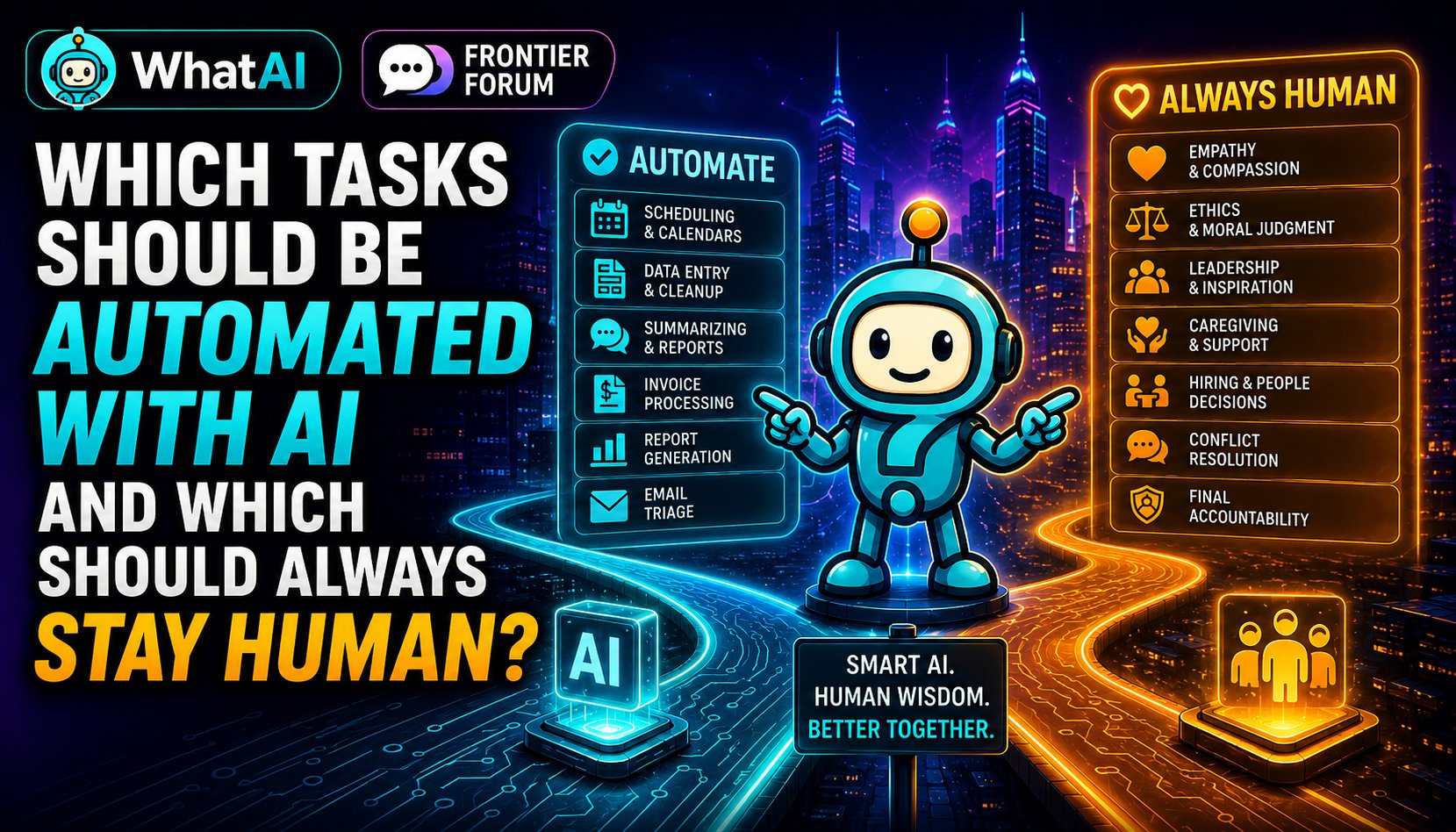 Which Tasks Should Be Automated With AI — and Which Should Always Stay Human?