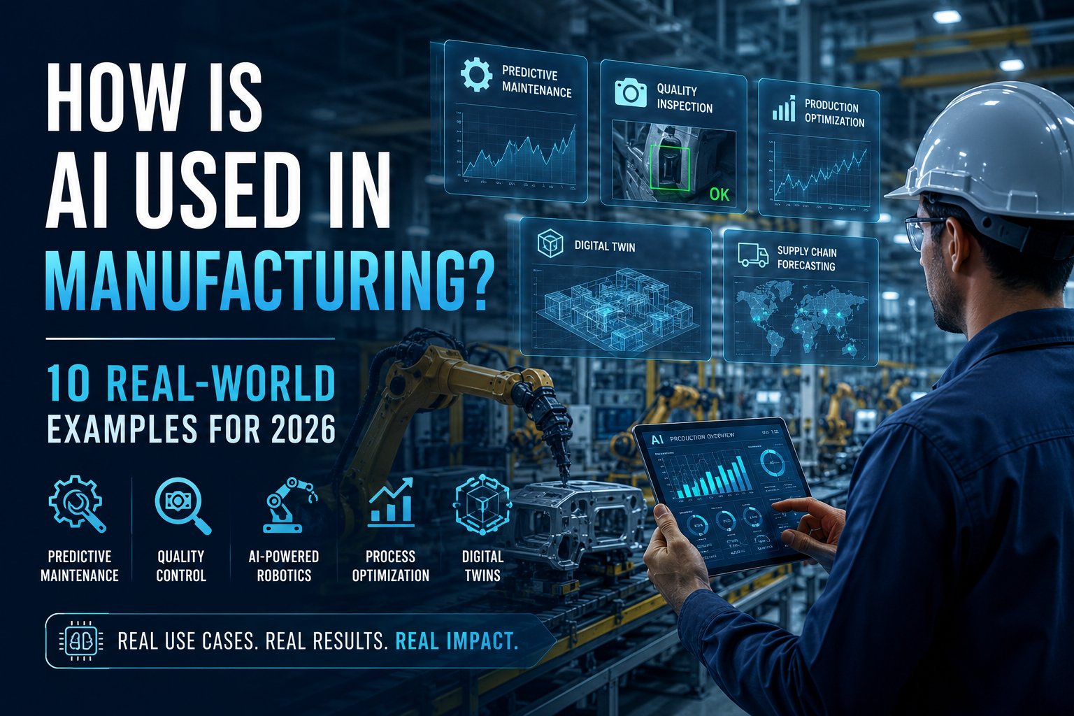 How Is AI Used in Manufacturing? 10 Real-World Examples for 2026