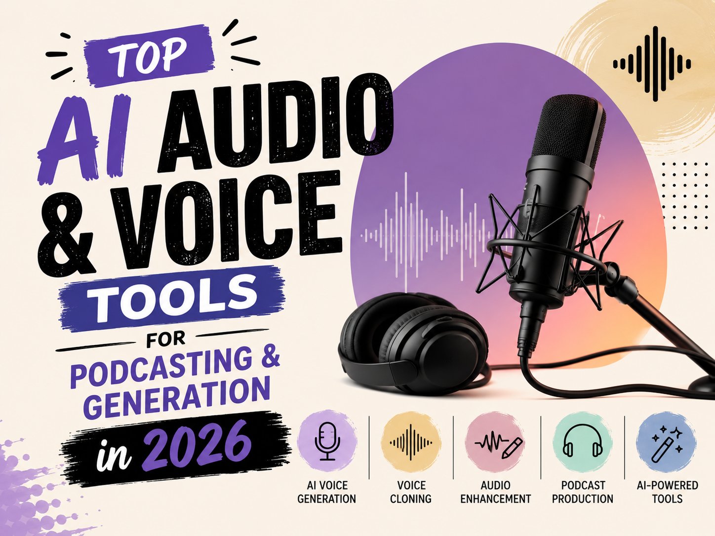 Top AI Audio and Voice Tools for Podcasting and Generation in 2026