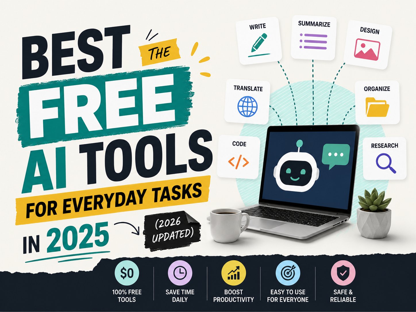 Best Free AI Tools for Everyday Tasks in 2025 (2026 updated)